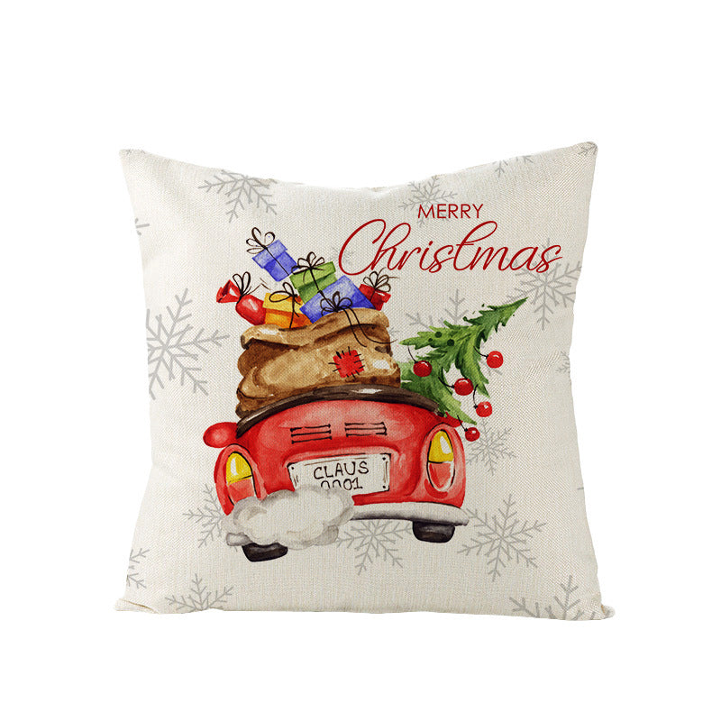 Christmas Pillow Cover Home Festival Decoration Sofa Bedhead Car Pillow