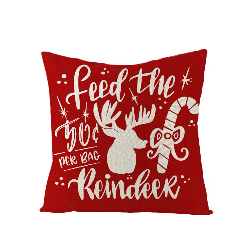 Christmas Pillow Cover Home Festival Decoration Sofa Bedhead Car Pillow