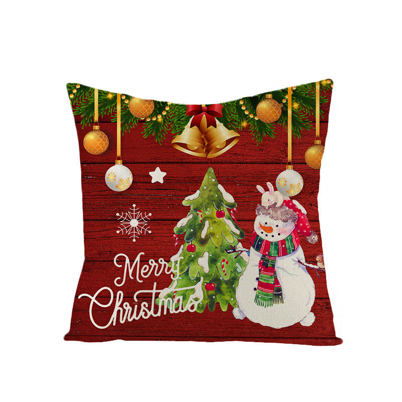 Christmas Pillow Cover Home Festival Decoration Sofa Bedhead Car Pillow