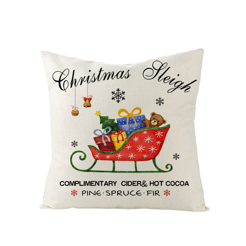 Christmas Pillow Cover Home Festival Decoration Sofa Bedhead Car Pillow