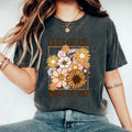 Washed/distressed printed T-shirt
