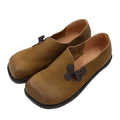 Large toe retro shoes flat soled women's shoes