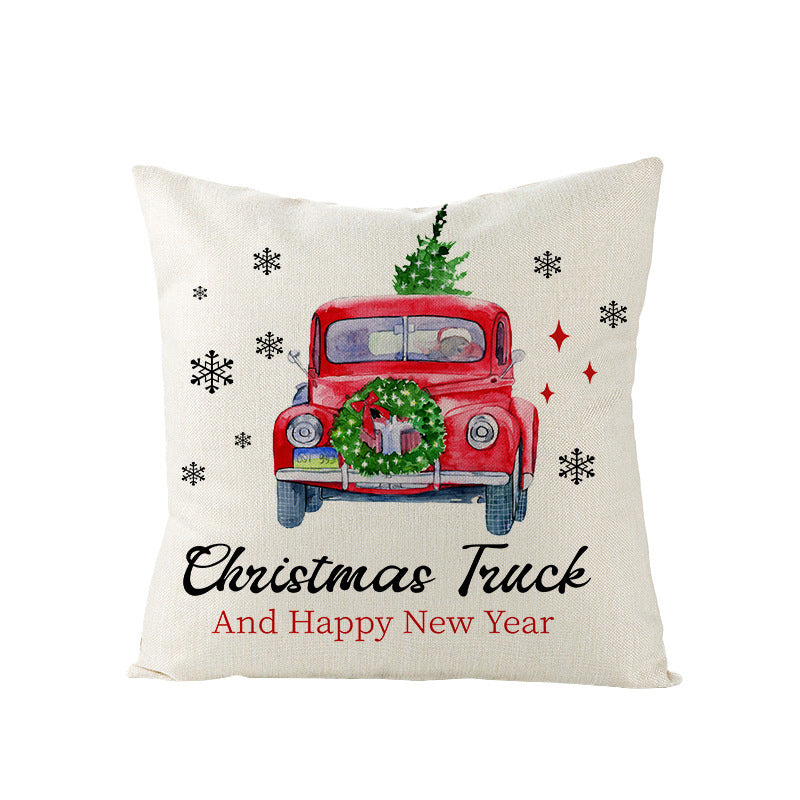 Christmas Pillow Cover Home Festival Decoration Sofa Bedhead Car Pillow