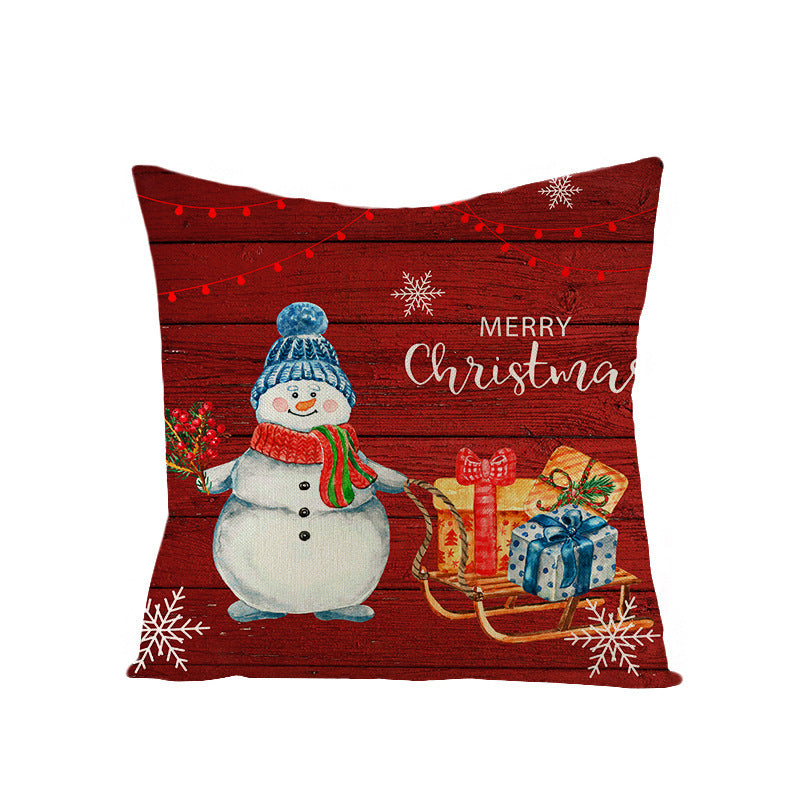 Christmas Pillow Cover Home Festival Decoration Sofa Bedhead Car Pillow