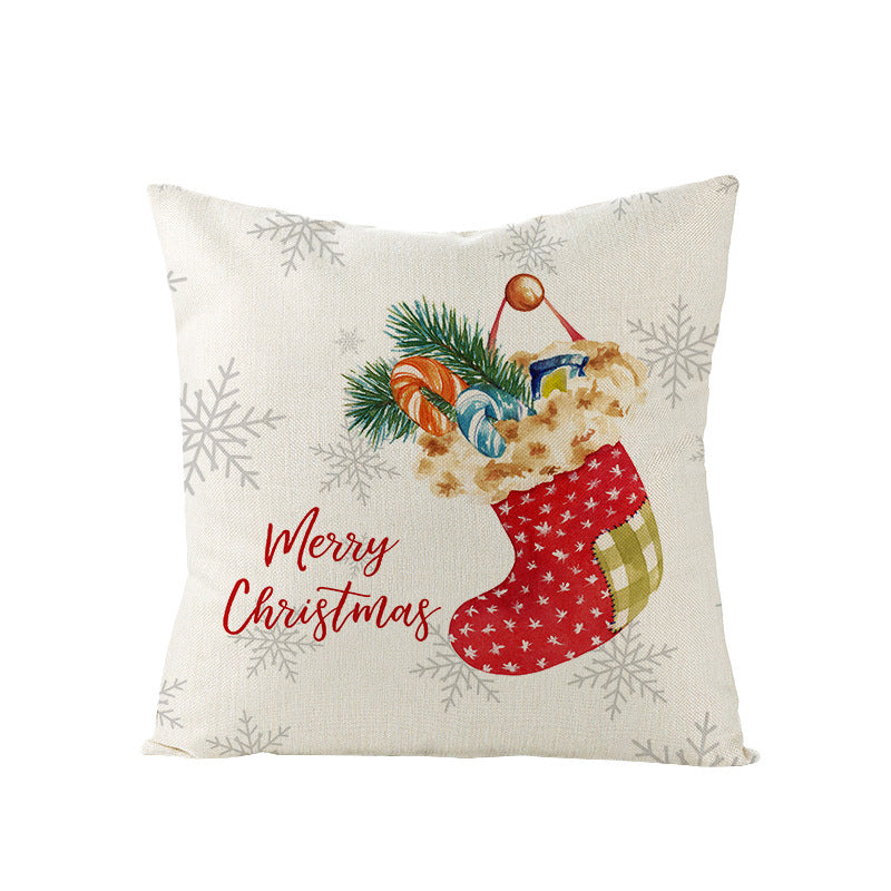 Christmas Pillow Cover Home Festival Decoration Sofa Bedhead Car Pillow