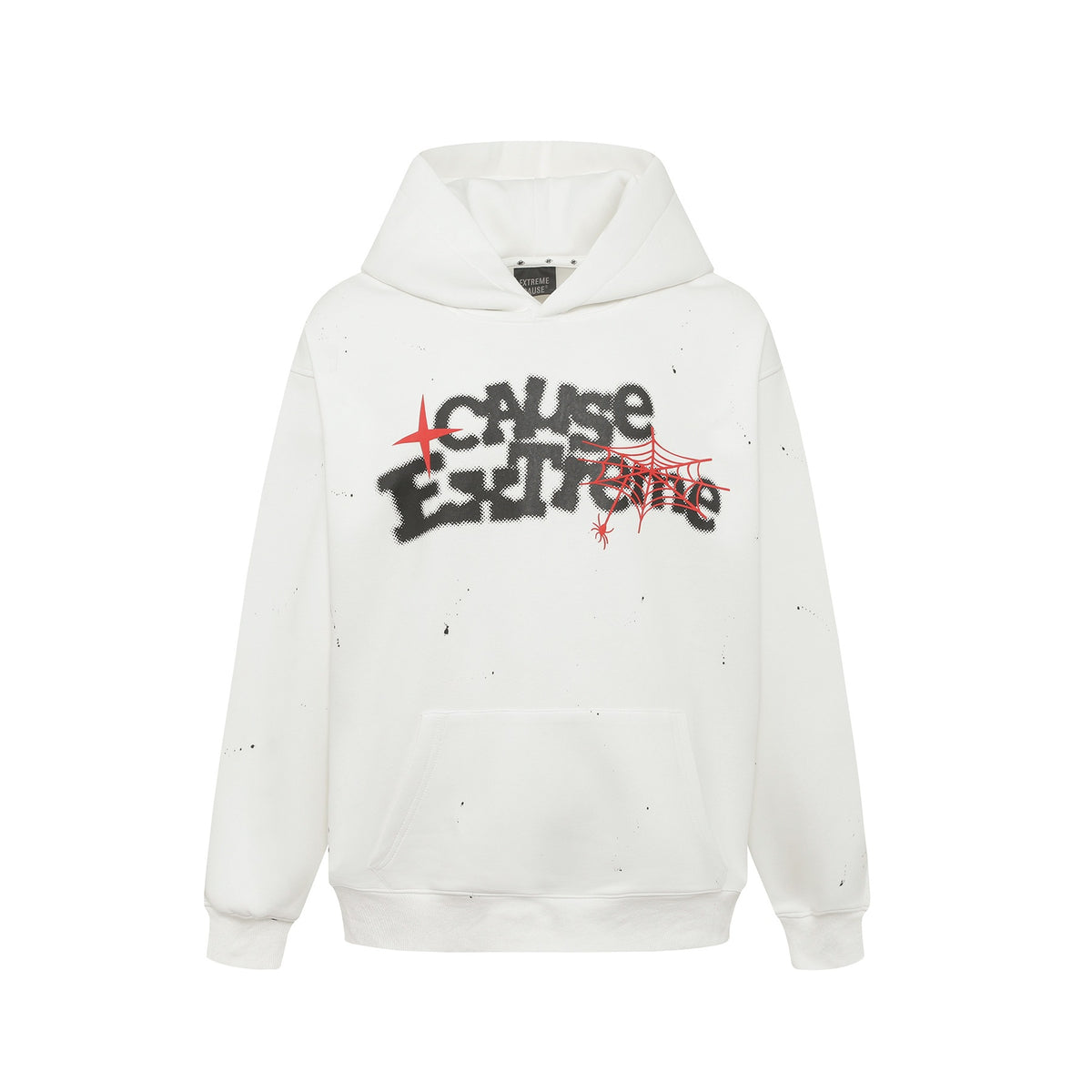 Spider web star letter hoodie