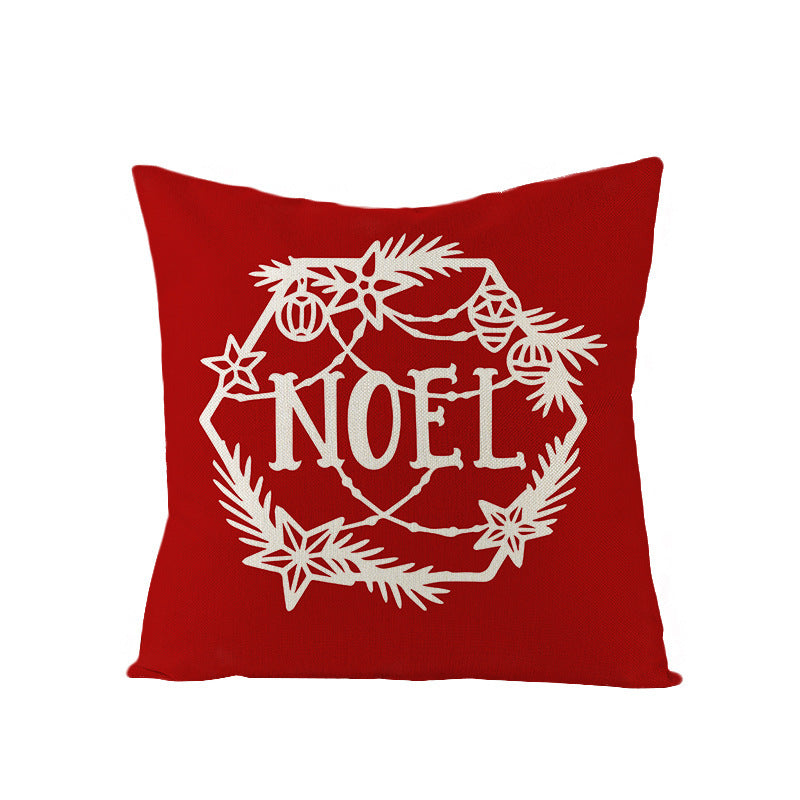 Christmas Pillow Cover Home Festival Decoration Sofa Bedhead Car Pillow