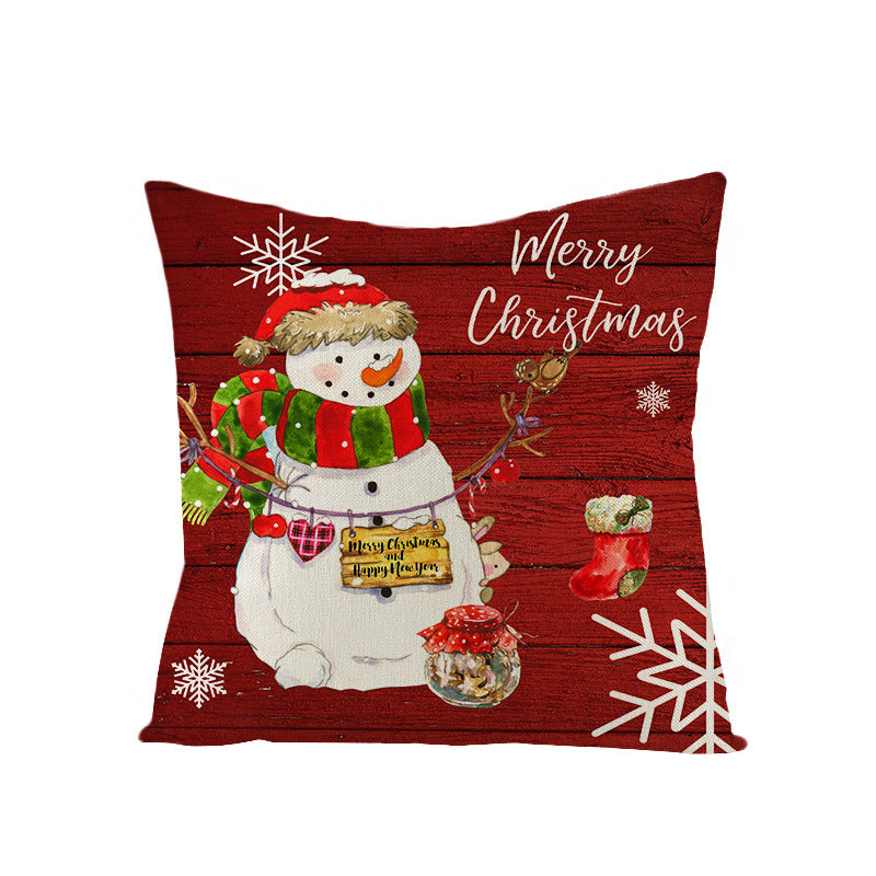 Christmas Pillow Cover Home Festival Decoration Sofa Bedhead Car Pillow