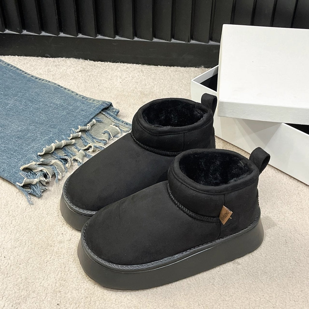 Retro Versatile Fashion Cotton Shoes Women's Anti slip Snow Shoes