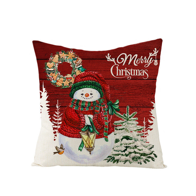 Christmas Pillow Cover Home Festival Decoration Sofa Bedhead Car Pillow