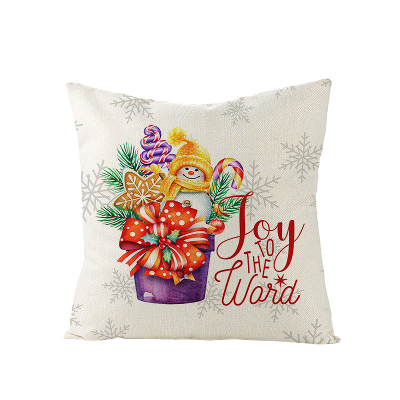 Christmas Pillow Cover Home Festival Decoration Sofa Bedhead Car Pillow