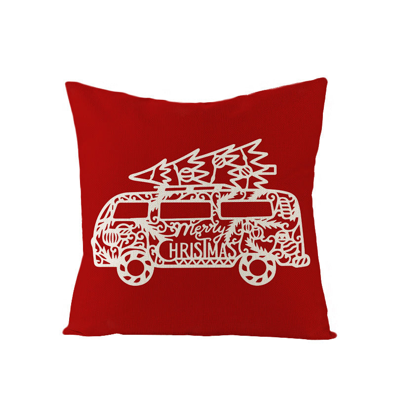 Christmas Pillow Cover Home Festival Decoration Sofa Bedhead Car Pillow