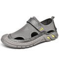 Mesh casual shoes, breathable leather shoes, perforated sandals
