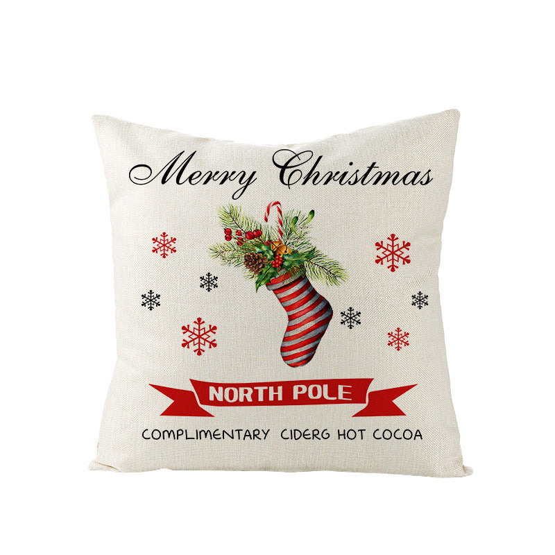 Christmas Pillow Cover Home Festival Decoration Sofa Bedhead Car Pillow